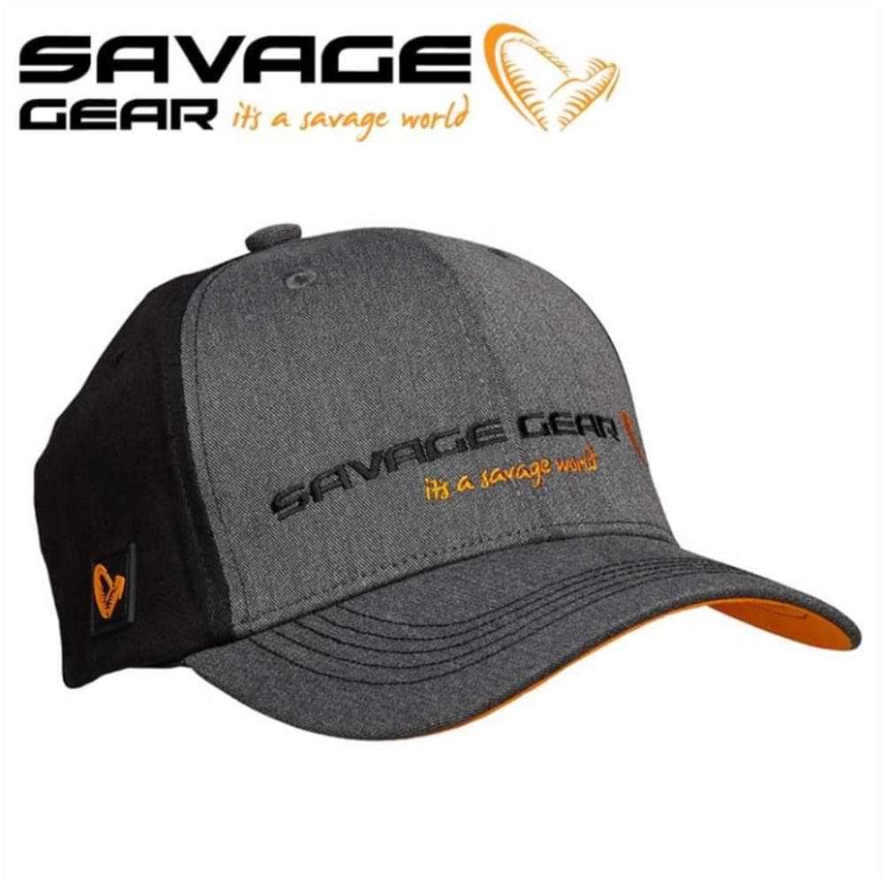 SAVAGE GEAR Strike Cap - Grey Melange and Black