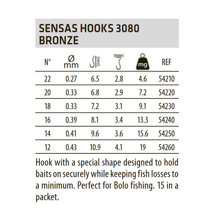 SENSAS Hooks 3080 BZ