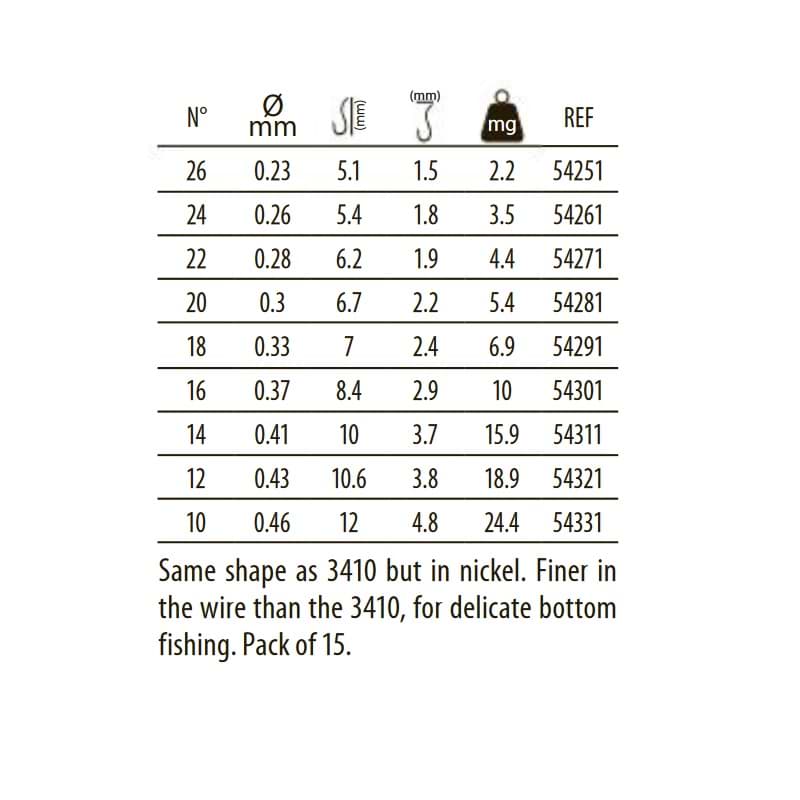 SENSAS Hooks 3411 NI