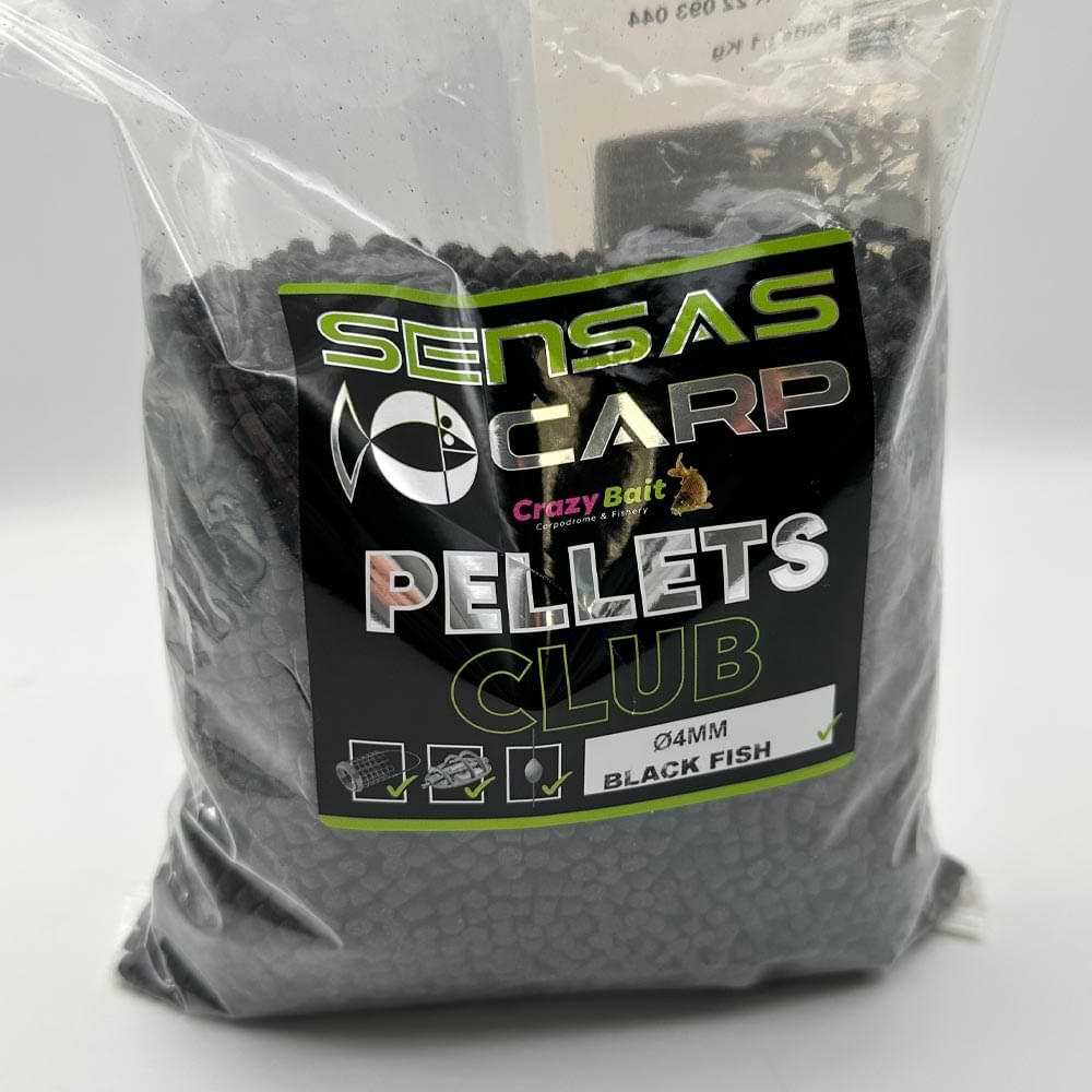 SENSAS Pellet Club Black Fish 4mm 1kg
