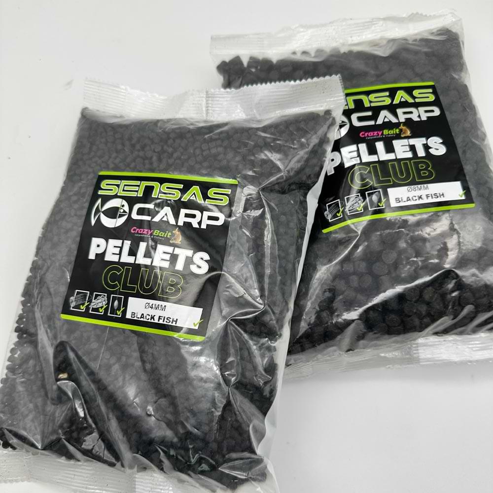 SENSAS Pellet Club Black Fish 8mm 1kg