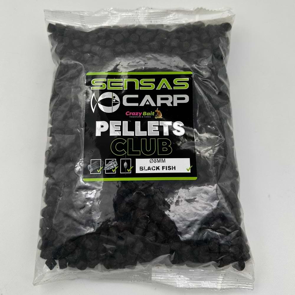 SENSAS Pellet Club Black Fish 8mm 1kg