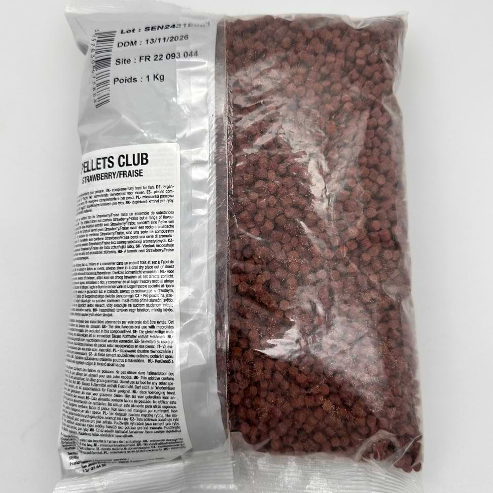 SENSAS Pellet Club Strawberry 4mm 1kg