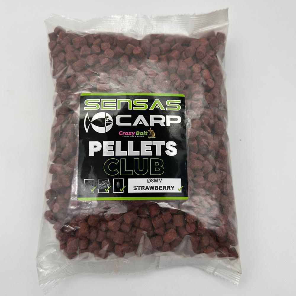 SENSAS Pellet Club Strawberry 8mm 1kg