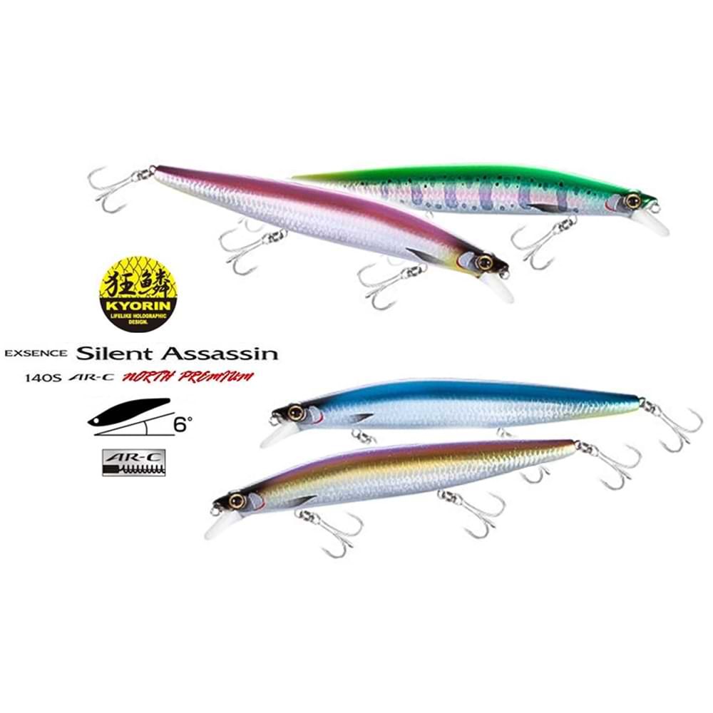 SHIMANO Exsence Silent Assassin 140SNP Jet Boost 140mm 26g North Premium Sinking