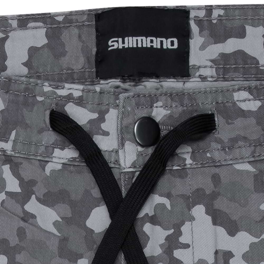 SHIMANO Cargo Shorts Grey Camo