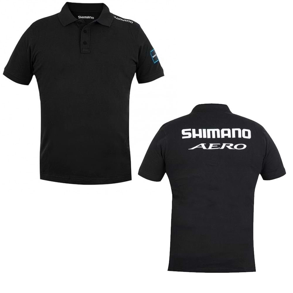 SHIMANO Aero Polo Black