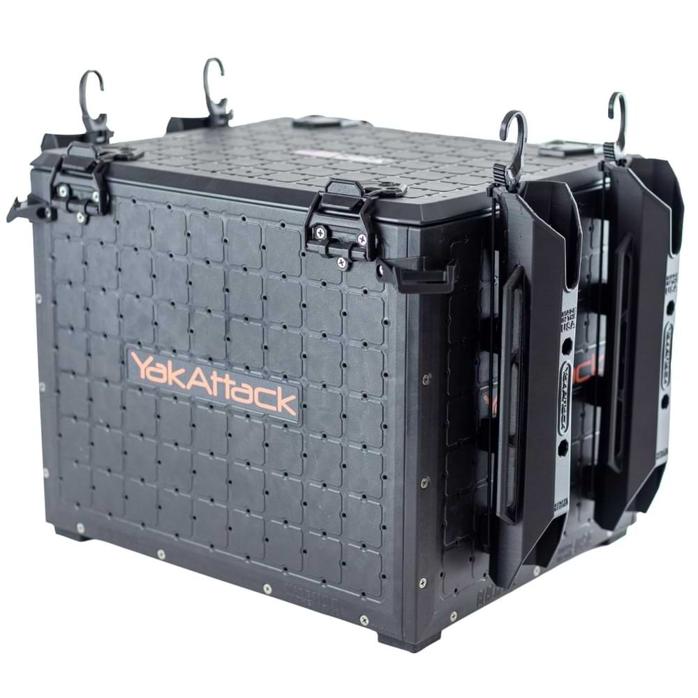 YAKATTACK BlackPak Pro Kayak Fishing Crate 13x16 - Black