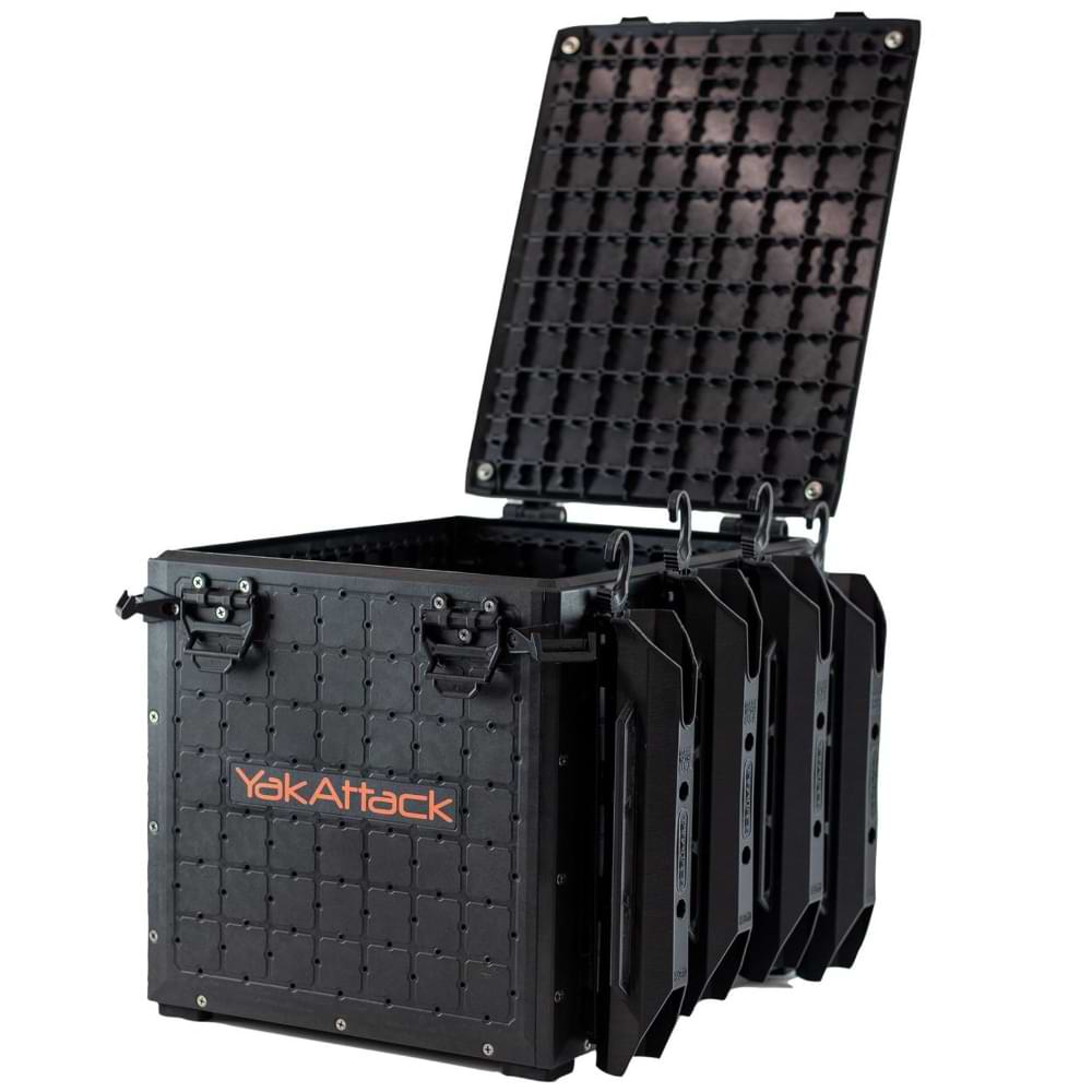 YAKATTACK BlackPak Pro Kayak Fishing Crate 13x16 - Black