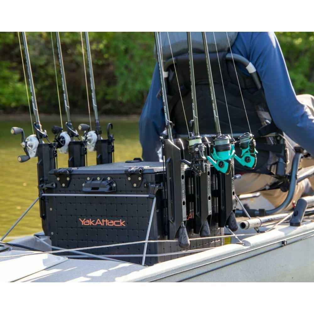 YAKATTACK BlackPak Pro Kayak Fishing Crate 16x16 - Black