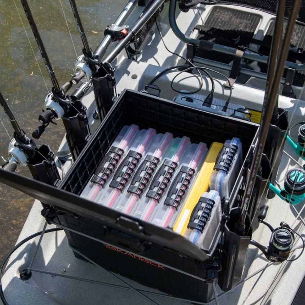 YAKATTACK BlackPak Pro Kayak Fishing Crate 16x16 - Black