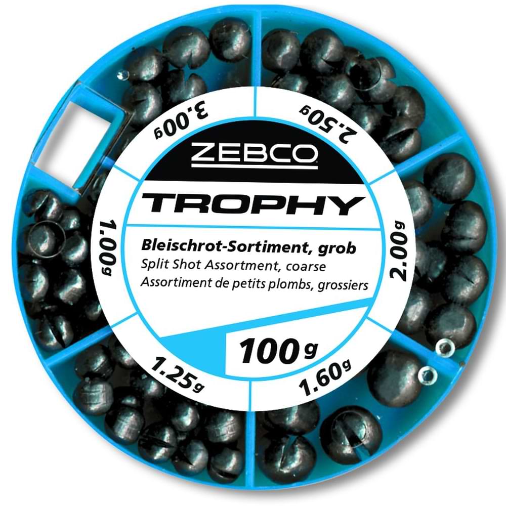 ZEBCO Split Shot Assortment - 100g