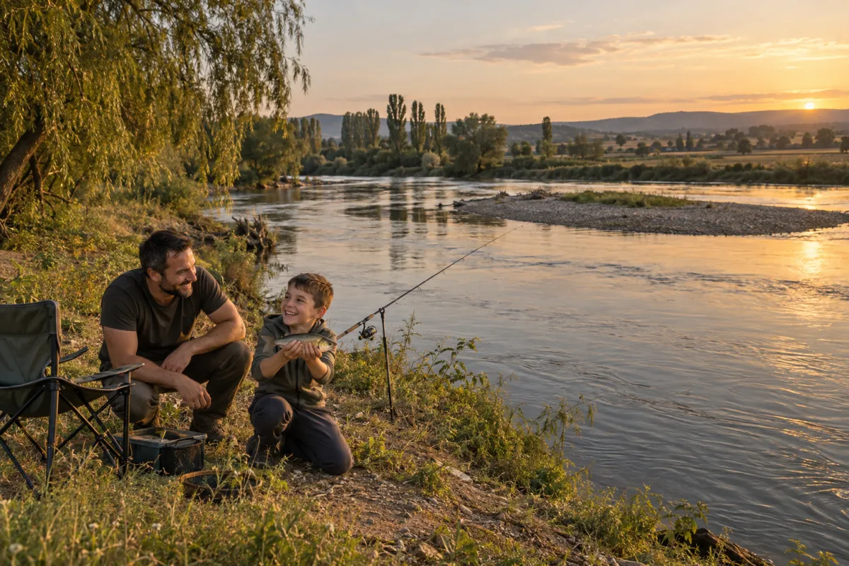 Време за риболов край Роман